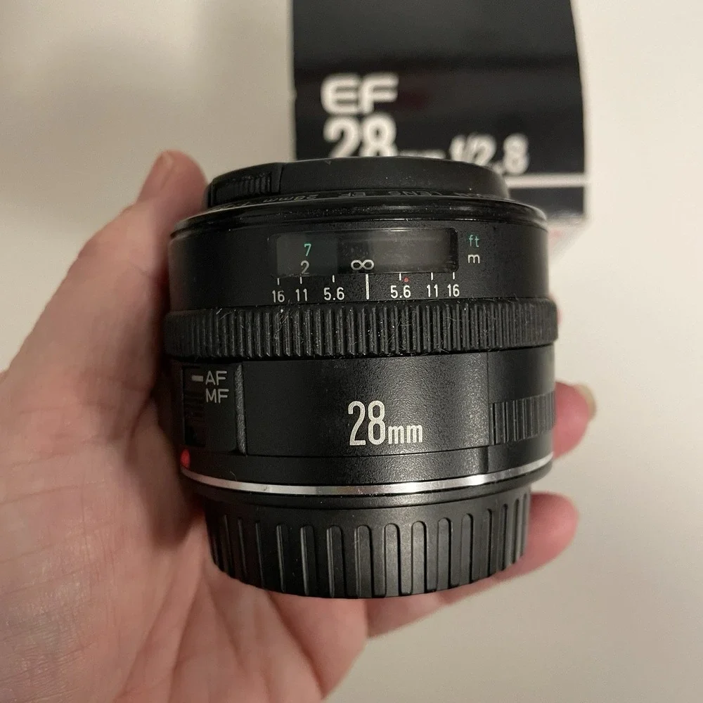 Canon EF 28mm f/2.8 Lens With UV Protector‎ In Working Order